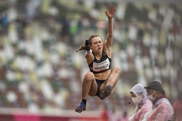 Anna Grimaldi (NZL) competes in the Women's Long Jump